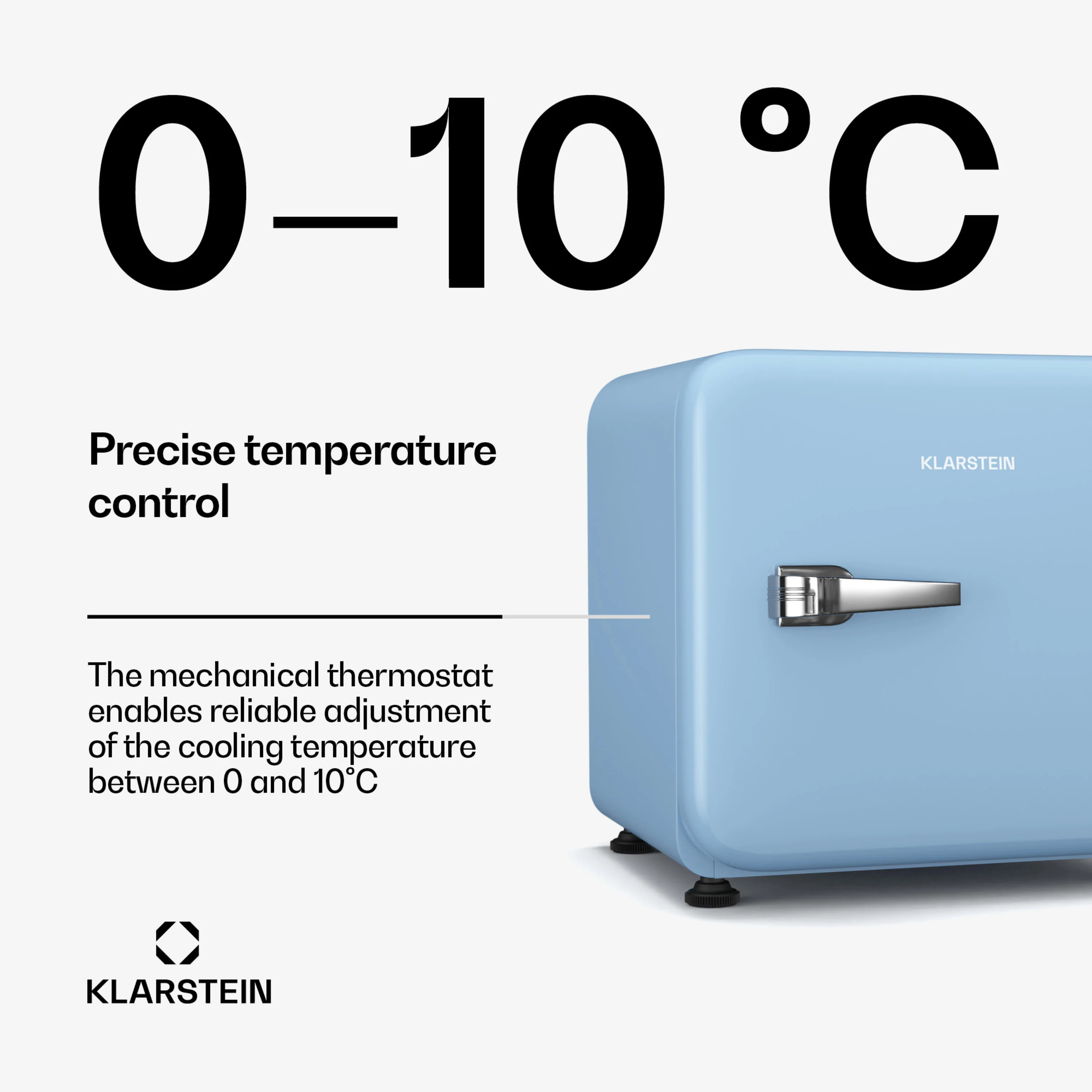 Audrey Evo Mini Koelkast 43L | Blauw