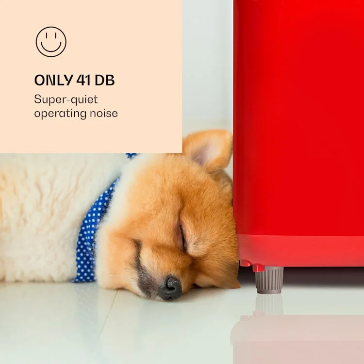 Audrey Retro koelkast koel-diepvriescombinatie | Rood