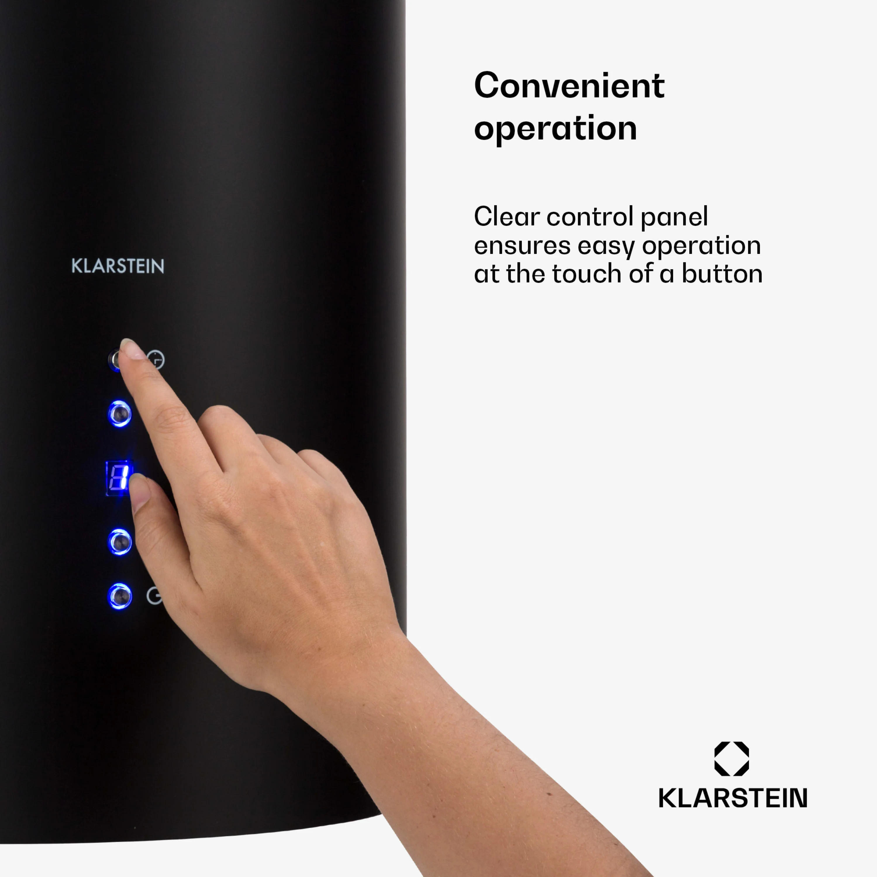 Barett eiland afzuigkap | Zwart