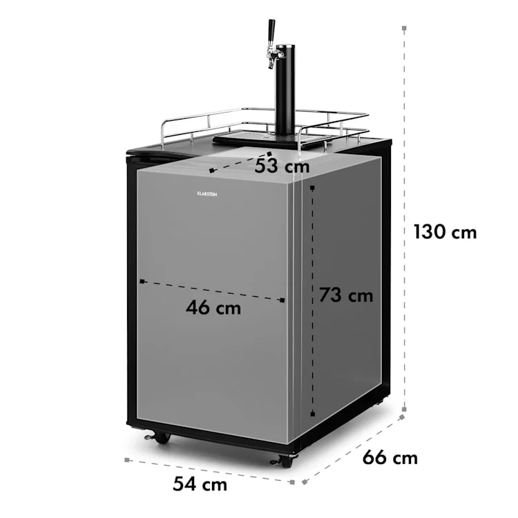 Big Spender Single koelkast voor biervat 50L | Zwart