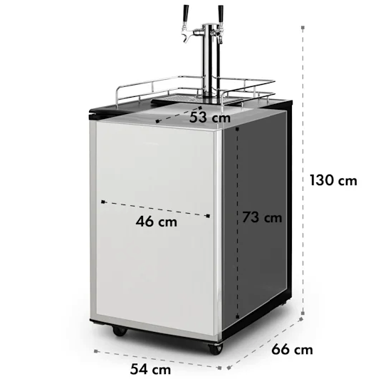 Big Spender Double koelkast voor biervaten 50L | RVS