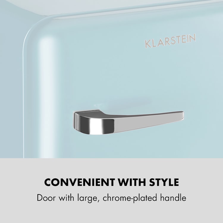 Audrey Mini Retro koelkast | Pastelblauw