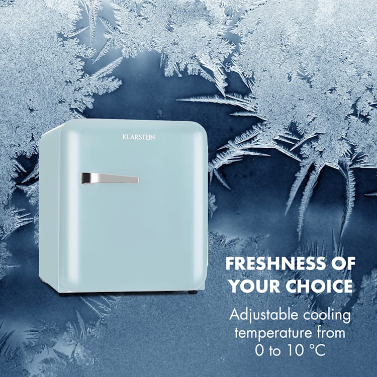 Audrey Mini Retro koelkast | Pastelblauw
