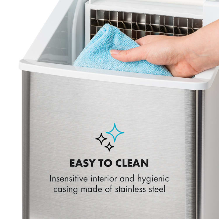 Zilvere Clearcube ijsblokjesmachine helder ijs