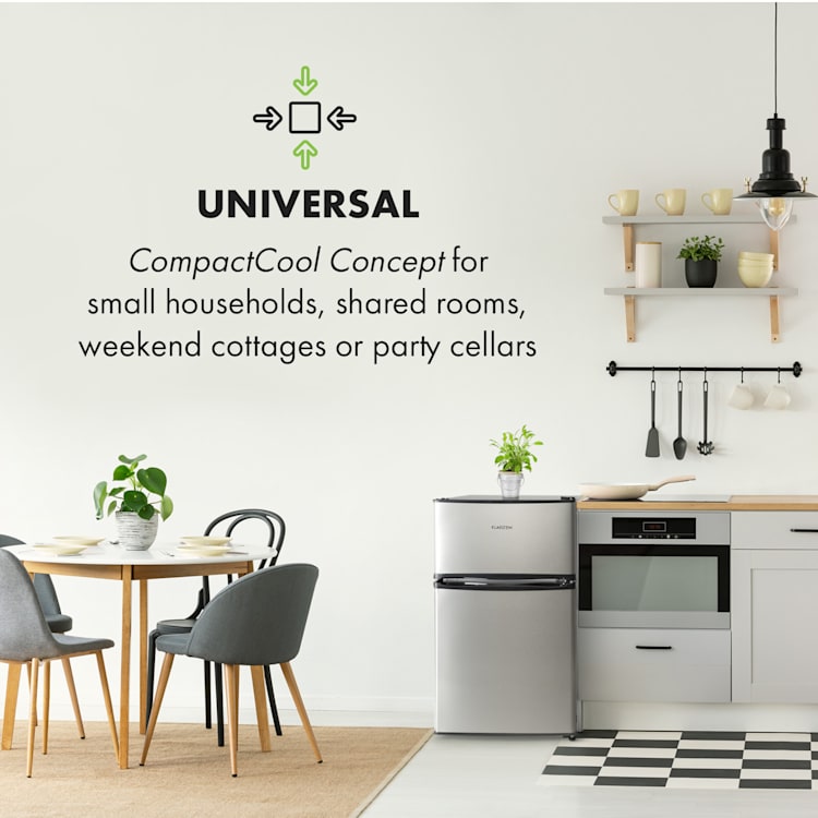 Big Daddy Cool koelvriescombinatie | Zilver