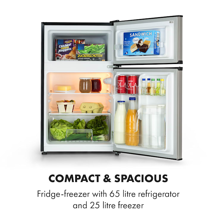 Big Daddy Cool koelvriescombinatie | Zilver