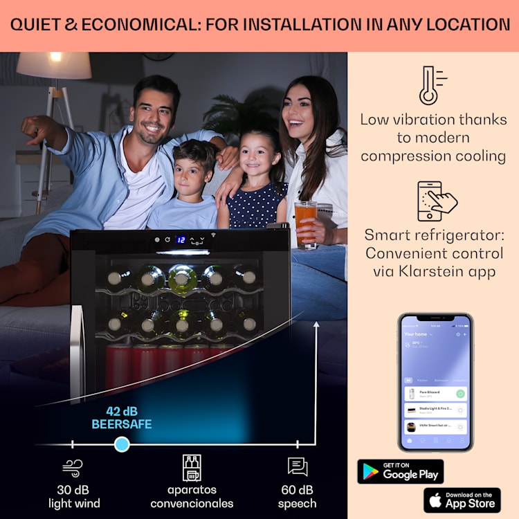 Coachella 60 koelkast 60 liter | Onyx