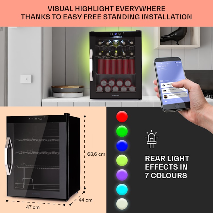 Coachella 60 koelkast 60 liter | Onyx