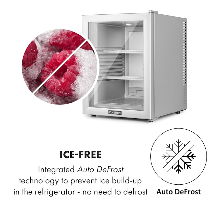 Zilver Metallic Brooklyn 42 mini-koelkast