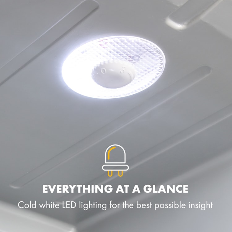 Zilver Metallic Brooklyn 42 mini-koelkast