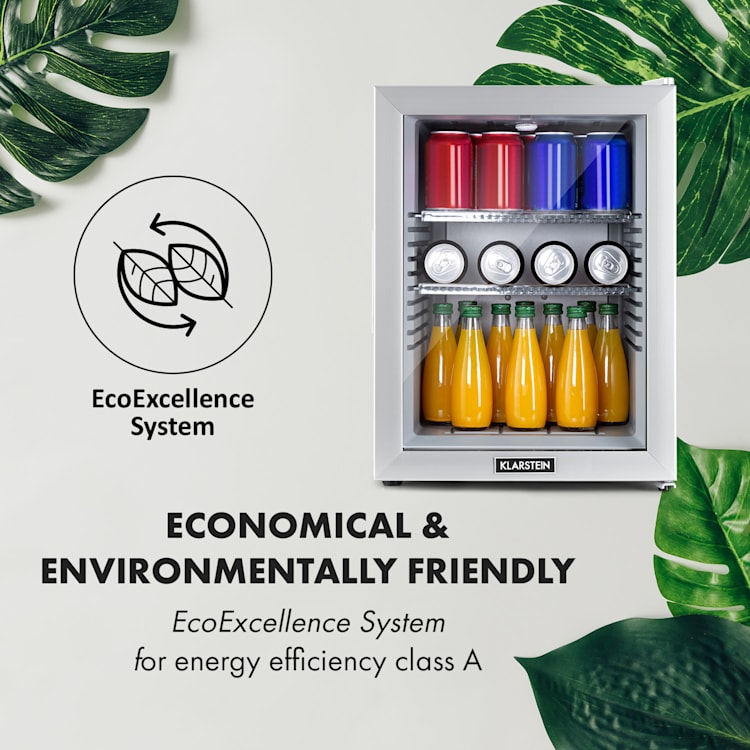 Zilver Metallic Brooklyn 42 mini-koelkast