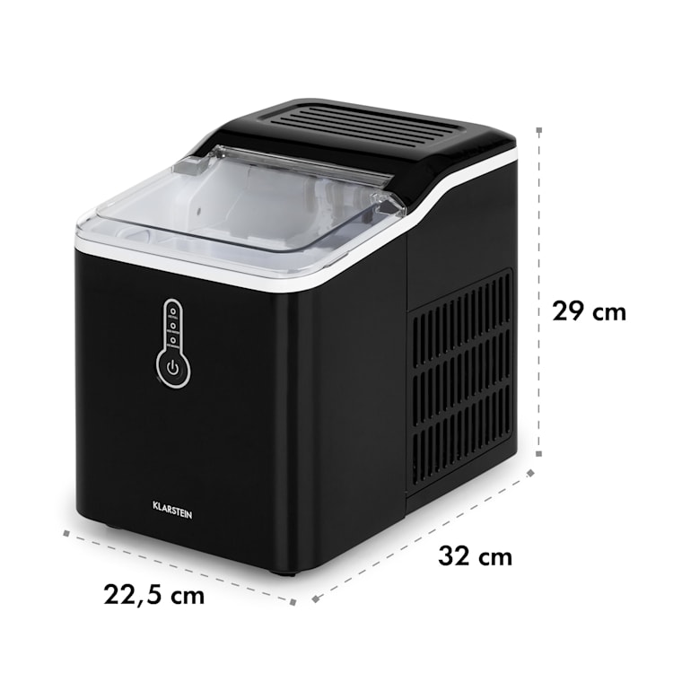 Zwarte Chillout ijsblokjesmachine