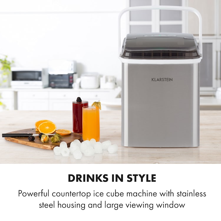 Arctic Porter ijsblokjesmachine | Zwart - Zilver