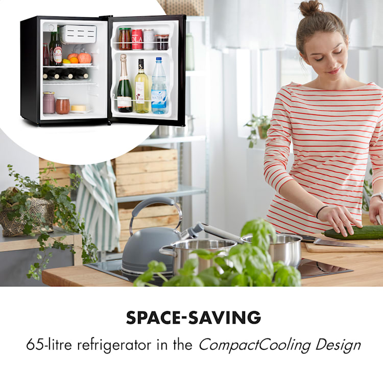 Zwarte Cool Kid koelkast