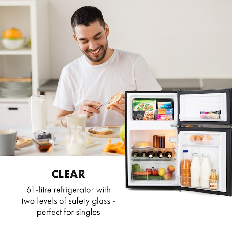 Big Daddy Cool koelvriescombinatie | Zwart