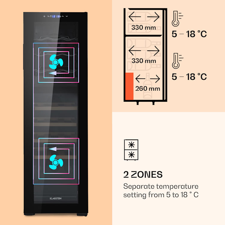 Bovella 27 Duo+ wijnkoelkast
