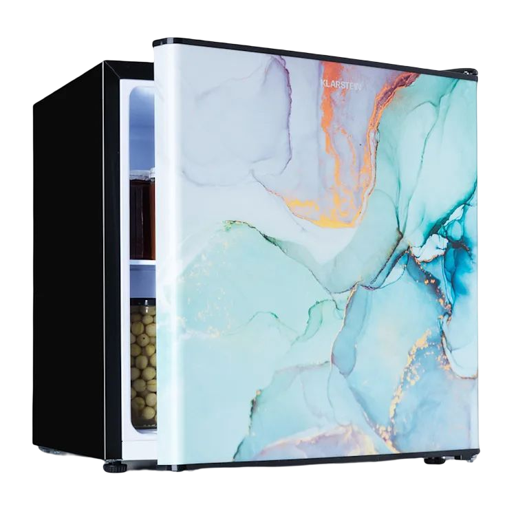 Pastel CoolArt 45L mini-koelkast.