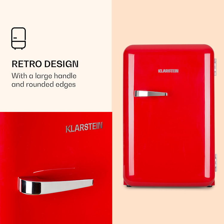 Audrey Retro koelkast | Rood