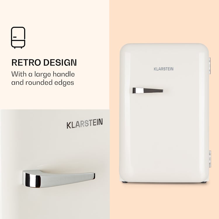 Audrey Retro koelkast | Vintage Creme