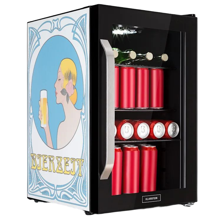 Beersafe 70 Bierzeit Edition koelkast | Zwart.