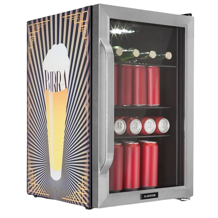 Beersafe 70 Birra Edition koelkast | Zilver.