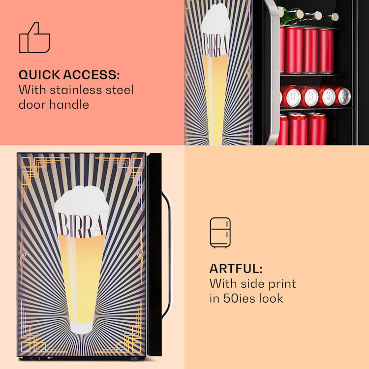 Beersafe 70 Birra Edition koelkast | Zwart