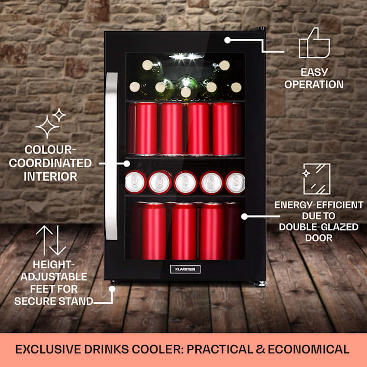 Beersafe 70 Birra Edition koelkast | Zwart