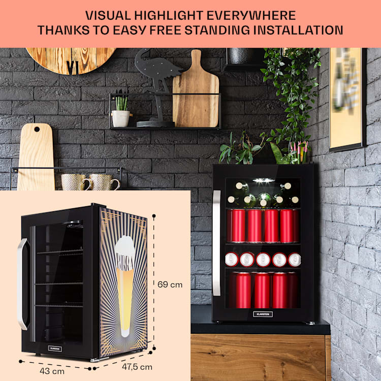 Beersafe 70 Birra Edition koelkast | Zwart