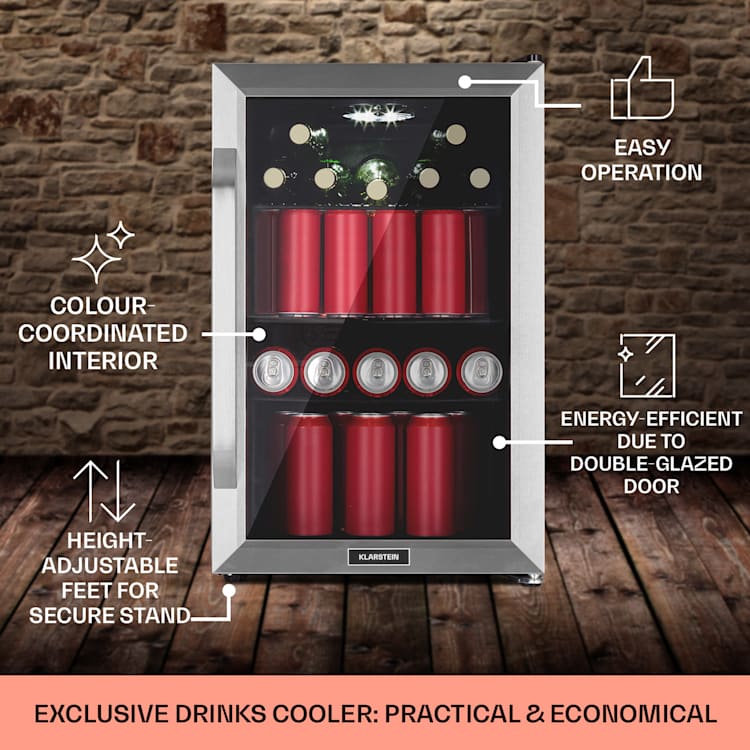 Beersafe 70 Birra Milano Edition koelkast | Zilver