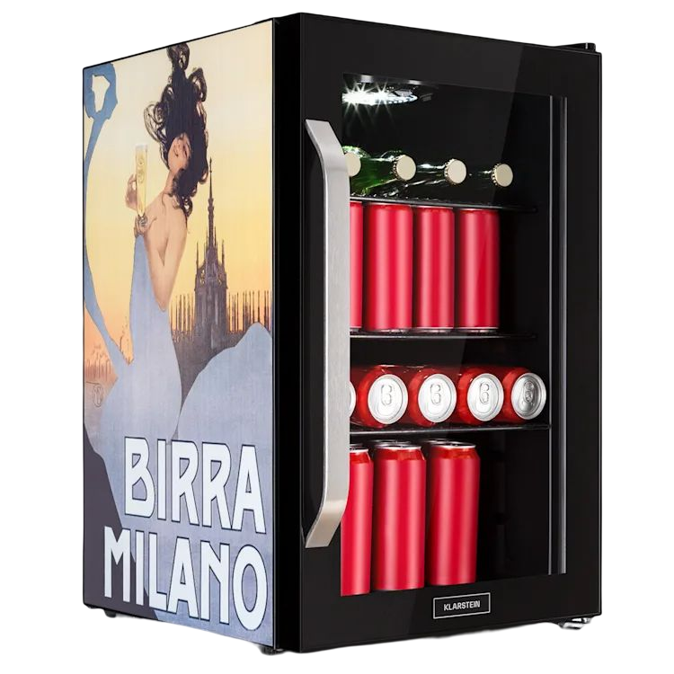 Beersafe 70 Birra Milano Edition koelkast | Zwart.