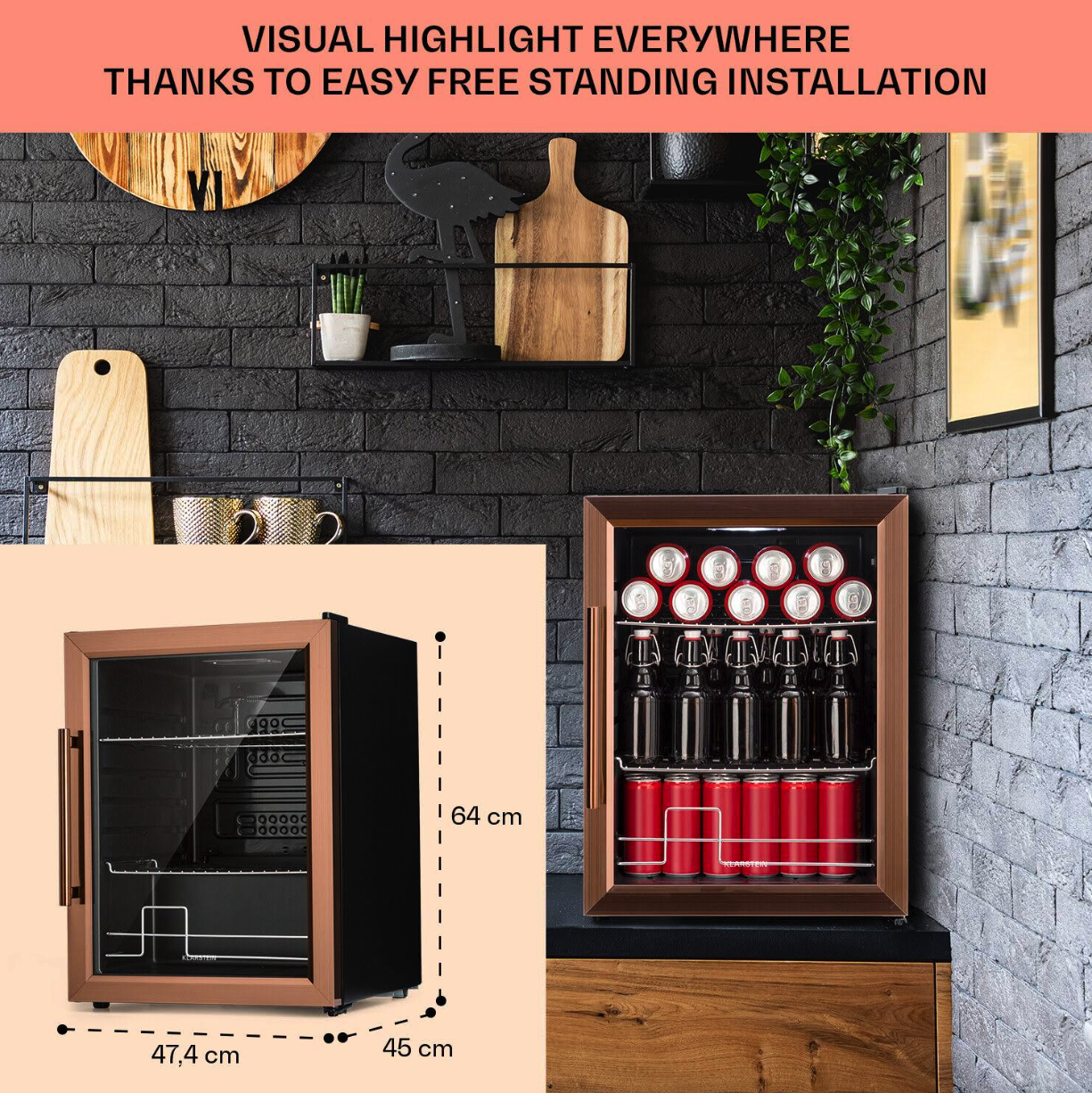 Beersafe XL koelkast | Koper