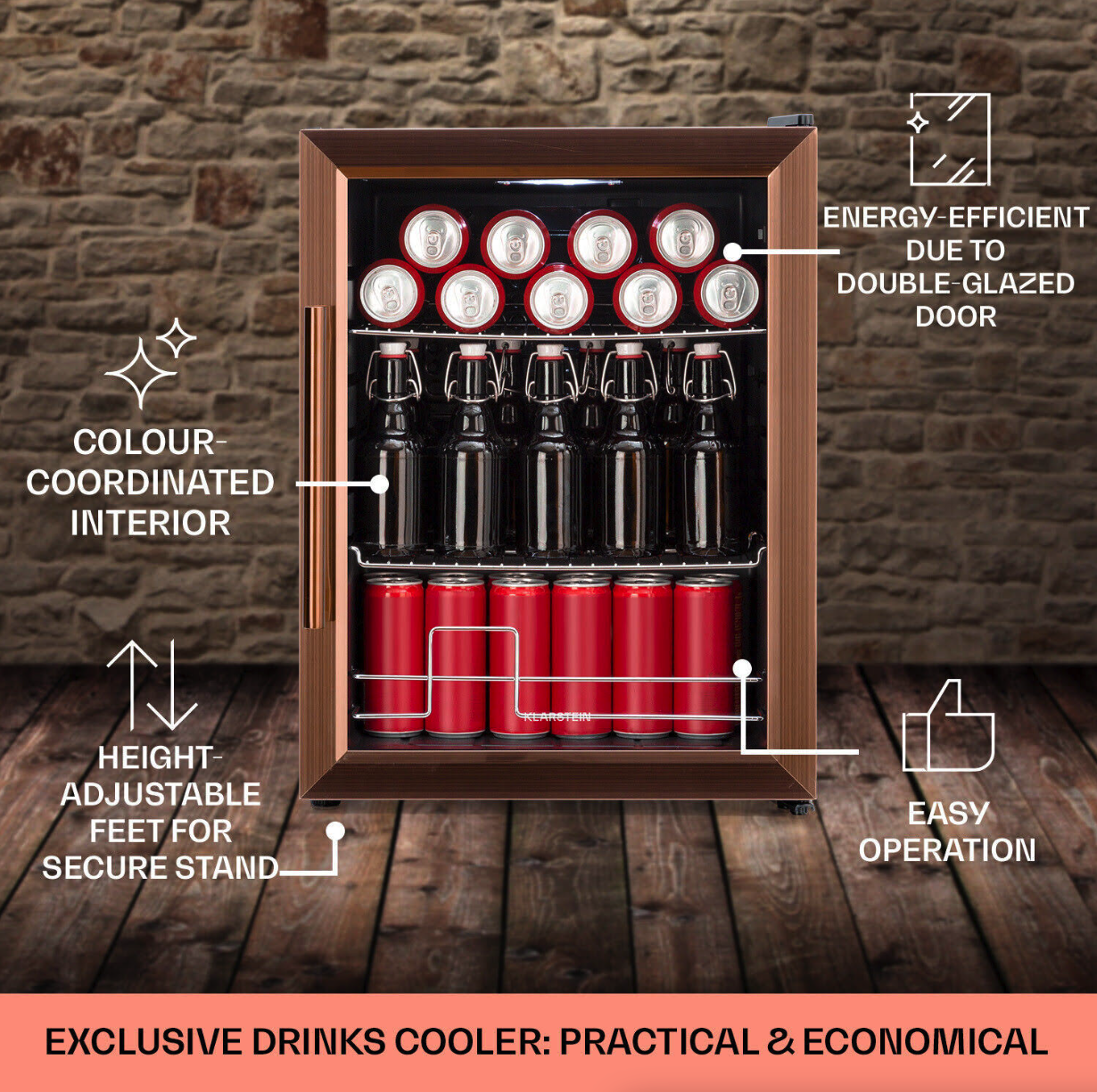 Beersafe XL koelkast | Koper