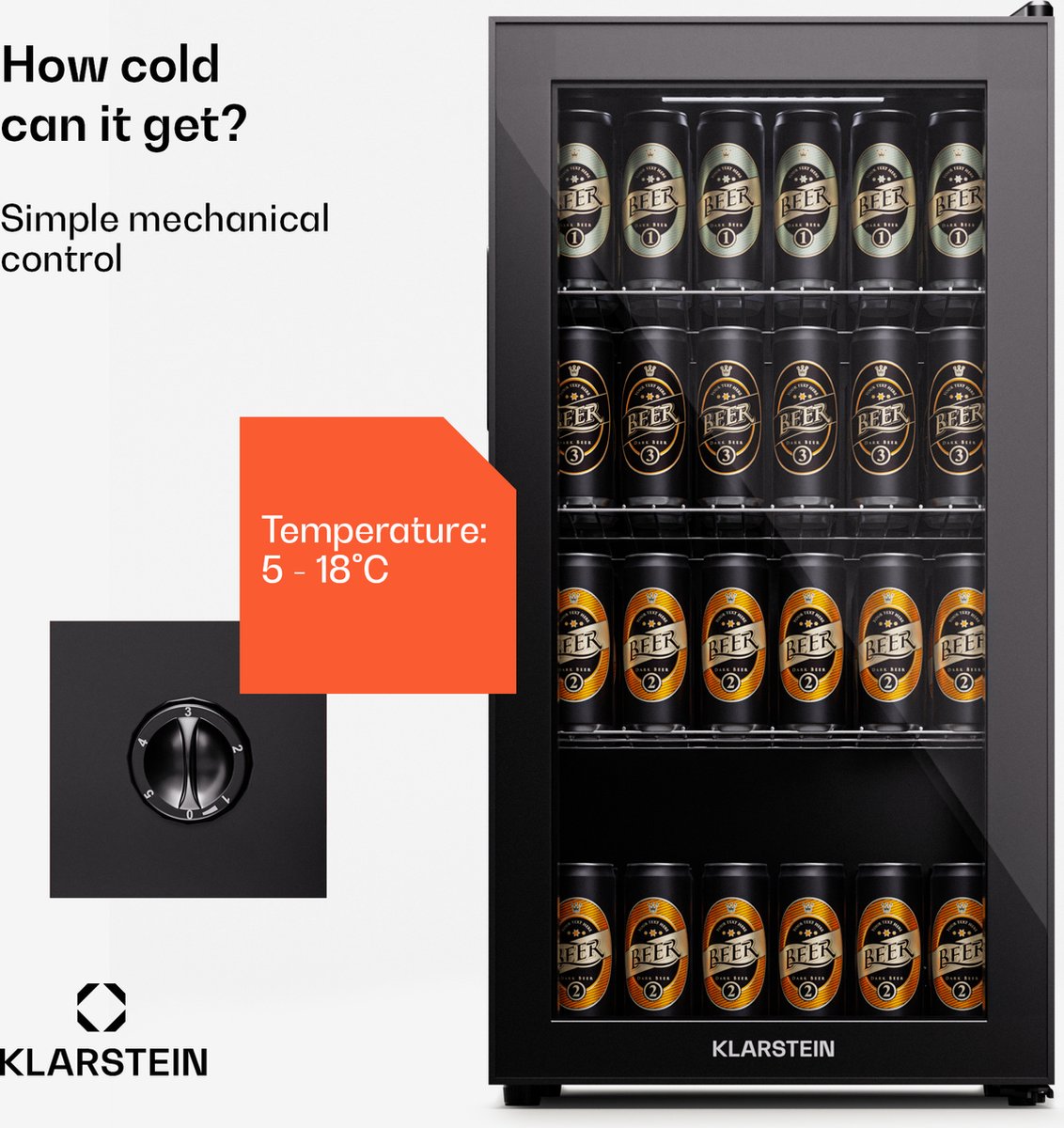 Beersafe 74 slim | Zwart