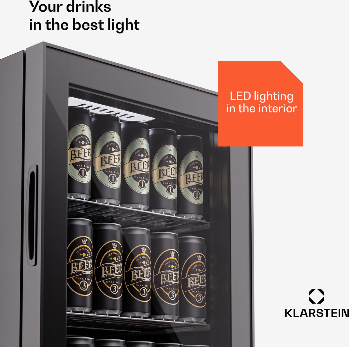 Beersafe 74 slim | Zwart