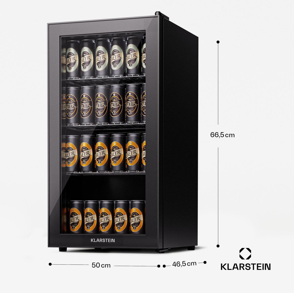 Beersafe 74 slim | Zwart