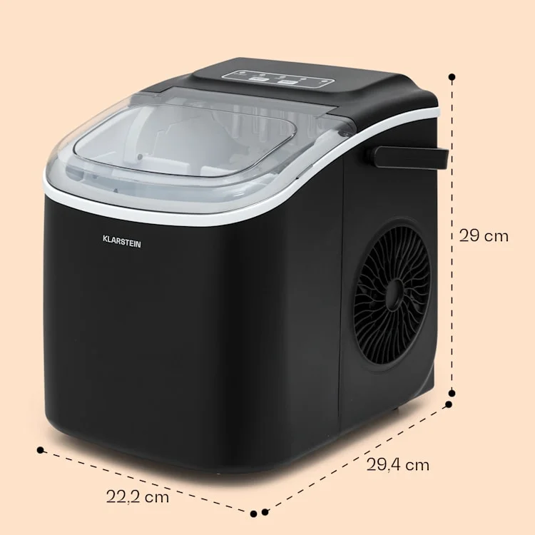 Zwarte Caldwell ijsblokjesmachine