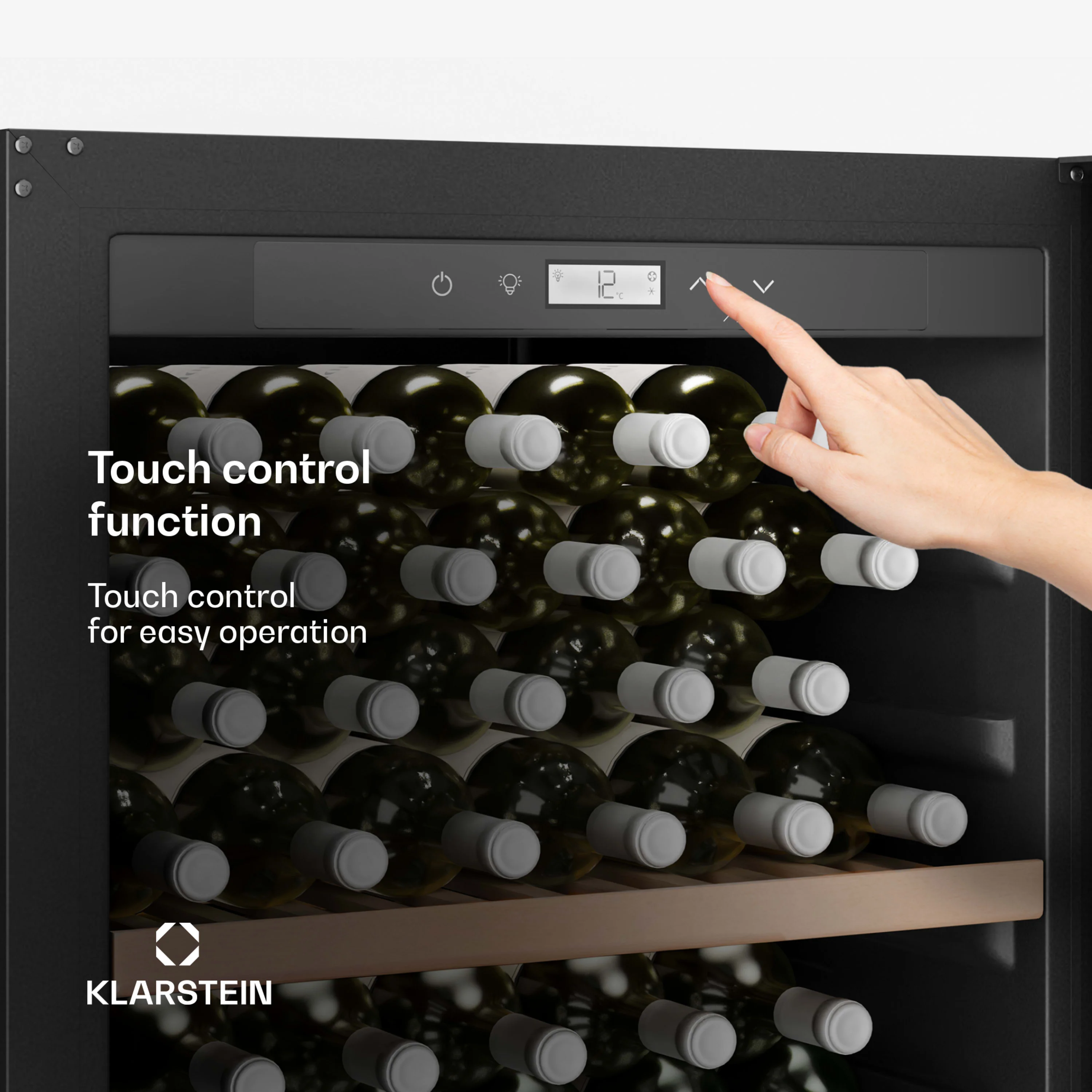 Zwarte CellarMax 155 Uno wijnkoelkast